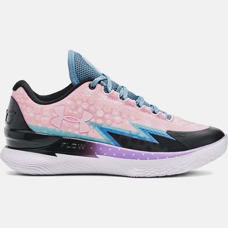Under Armour Unisex Curry 1 Low FloTro Basketball Shoes Still Water / Pink Sugar / Pink Sugar 12